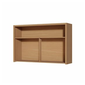 Armário Aéreo Nesher Condessa em MDF 15mm com 1 Porta Basculante e 1 Prateleira - 120cm de largura – Carvalho