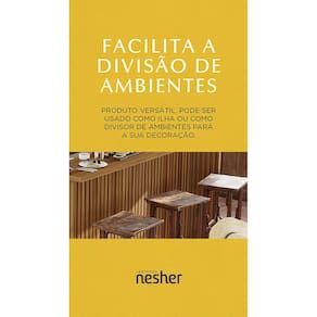 Painel de Ilha Nesher em MDF 15mm - 120cm de largura – Freijó - 2