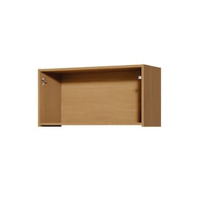 Armário Aéreo Geladeira Nesher Simone Mendes com 1 Porta Basculante 80 cm - Carvalho/Greige - 1