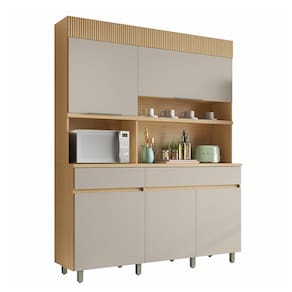 Cozinha Compacta Nesher Realeza com 5 Portas, 2 Gavetas e 2 Prateleiras - 160cm de largura - 1