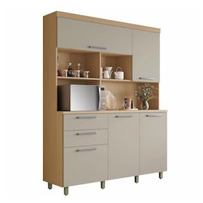 Cozinha Compacta Nesher Nobreza com 5 Portas, 2 Gavetas e 2 Prateleiras - 160cm de largura - 1