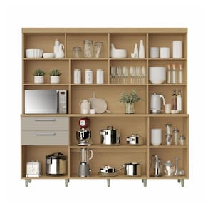 Cozinha Compacta Nesher Nobreza com 7 Portas, 2 Gavetas e 4 Prateleiras - 210cm de largura - 2