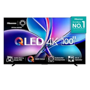 Smart TV 100” Hisense 100Q7QG QLED 4K com HDR10+ Dolby Vision Game Mode controle por voz Alexa AirPlay - 1
