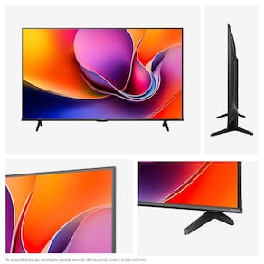 Smart TV 58” Hisense 58A6NV DLED 4K UHD HDR10+ Dolby Vision Controle por Voz Alexa AirPlay - 1