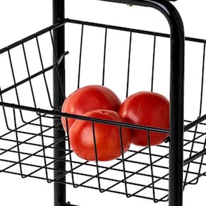 Fruteira Utimil com 3 Cestos - Preta - 3