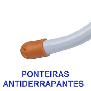 Tábua de Passar Roupa Utimil Ajustável com Ponta e Suporte para Ferro – Branco/Cinza