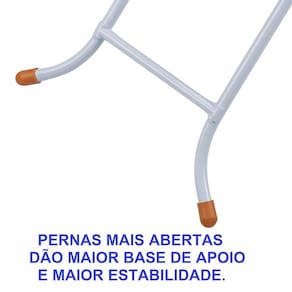 Tábua de Passar Roupa Utimil Luxo com Ponta e Suporte para Ferro – Branco/Cinza - 2