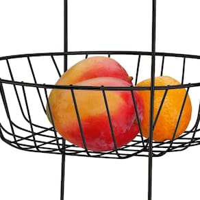 Fruteira Utimil com 3 Cestos – Preta - 1