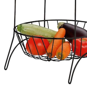 Fruteira Utimil com 3 Cestos – Preta - 2