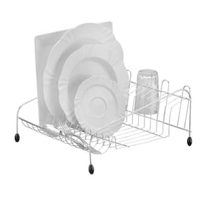 Escorredor de Louças para 12 Pratos Utimil em Aço Cromado - 1