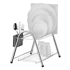 Escorredor de Louças 2 Andares Utimil com Tubo em Aço Cromado - 1