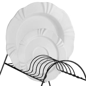 Escorredor de Louças 2 Andares Utimil em Aço Cromado - Preto - 2