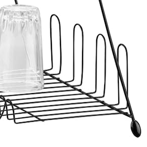 Escorredor de Louças 2 Andares Utimil em Aço Cromado - Preto - 3