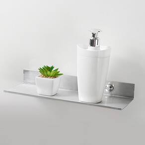 Prateleira Utimil em Alumínio Anodizado Cromado – 30cm - 2