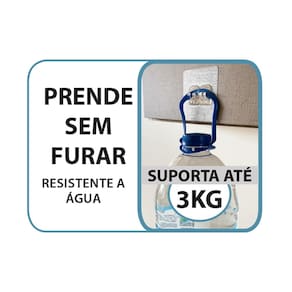 Suporte Porta Shampoo Sabonete Parede 31x19x11cm Fixação Adesiva Aço Cromado - 3