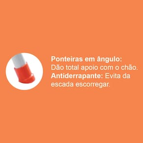 Escada Doméstica Utimil Maxiutil 3 Degraus - Branca - 2