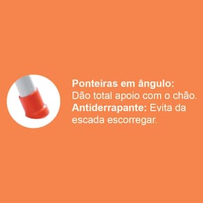 Escada Doméstica Utimil Maxiutil 5 Degraus – Branca - 2