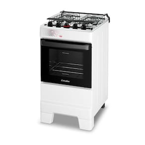 Fogão Esmaltec IDEAL Top T4IAB Branco 4 Bocas com Mesa de Inox e Acendimento Automático Forno 50L – Bivolt - 2