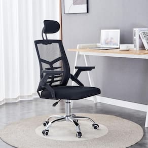 Cadeira Escritório Executiva Diretor Conthey Athos Malha Mesh Premium Ergonômica Apoio Cervical Altura Ajustável Preta - 3