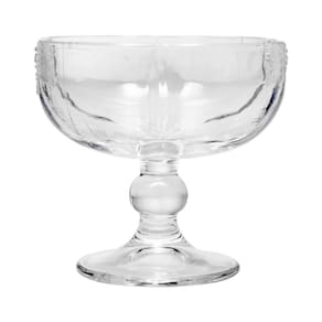 Conjunto 4 Taças para Sobremesa Wolff Butterfly 200ml Vidro Incolor com Relevo Elegante - CJ TACAS P/ SOBREMESA VIDRO BUTTERFLY 4PCS WOLFF - 1