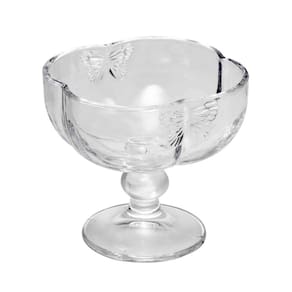 Conjunto 4 Taças para Sobremesa Wolff Butterfly 200ml Vidro Incolor com Relevo Elegante - CJ TACAS P/ SOBREMESA VIDRO BUTTERFLY 4PCS WOLFF - 2