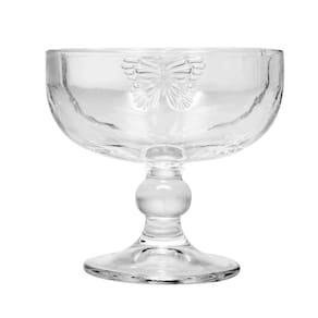 Conjunto 4 Taças para Sobremesa Wolff Butterfly 200ml Vidro Incolor com Relevo Elegante - CJ TACAS P/ SOBREMESA VIDRO BUTTERFLY 4PCS WOLFF - 3