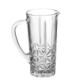 Conjunto 6 Copos Altos e Jarra 1L Wolff Stella 270ml Vidro Transparente Elegante - CJ COPOS 270ML E JARRA 1L DE VIDRO 7PCS WOLFF - 1