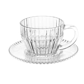 Conjunto 4 Xícaras de Chá Wolff Império 220ml com Pires Cristal Design Clássico - CJ XICARAS CHA DE CRISTAL IMPERATRIZ 2 4PC WOLFF - 2