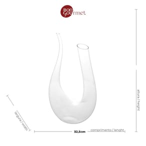 Decanter Wolff 1L Vidro - DECANTER DE VIDRO 1L WOLFF - 3