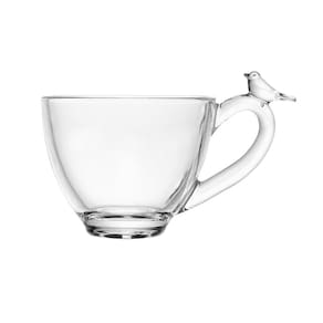 Conjunto 4 Xícaras de Café Wolff Bird 80ml com Pires Cristal Ecológico Relevo Artístico - CJ XIC DE CAFE DE CRISTAL ECO BIRD 80ML 4PCS WOLFF - 3