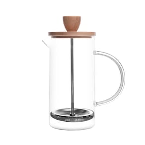 Cafeteira Prensa Francesa Wolff 400ml Vidro Borossilicato e Tampa de Bambu - CAFETEIRA PRENSA FRANCESA 400ML WOLFF - 2