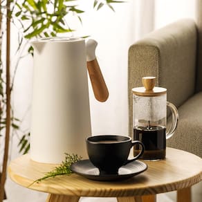 Cafeteira Prensa Francesa Wolff 400ml Vidro Borossilicato e Tampa de Bambu - CAFETEIRA PRENSA FRANCESA 400ML WOLFF - 3