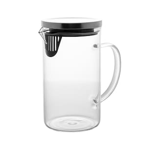 Jarra de Vidro Wolff 1L com Tampa Design Alta Resistência Térmica - JARRA DE VIDRO BOROSSILICATO COM TAMPA 1L WOLFF - 2