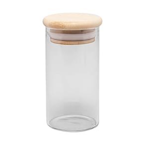 PORTA MANTIMENTO DE VIDRO C/ BAMBU 120ML WOLFF