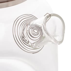 Chaleira de Vidro Wolff 600ml com Tampa de Bambu Resistente ao Calor - CHALEIRA DE VIDRO RESISTENTE A CALOR 600ML WOLFF - 3