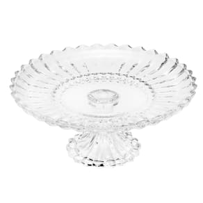 PRATO DE BOLO DE CRISTAL COM PE GENEVA 30X13 WOLFF