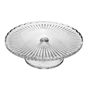 Prato para Bolo com Pé Wolff Bangkok 29x21cm Vidro com Tampa Base Elegante - PRATO DE BOLO BANGKOK 29X21CM WOLFF - 3