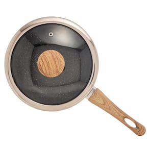 Panela Wolff Granilite 20cm Indução Revestimento Cerâmico Tampa Vidro Preta - PANELA INDUCAO ALUM C/REVEST CERAMICA 20CM WOLFF - 2