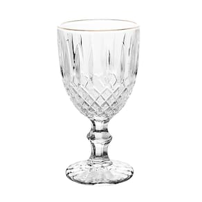 Conjunto 6 Taças de Água Wolff Greek 320ml Vidro Fio Dourado Clássico - CJ TACAS P/ AGUA DE VIDRO GREEK 320ML 6PCS WOLFF - 2