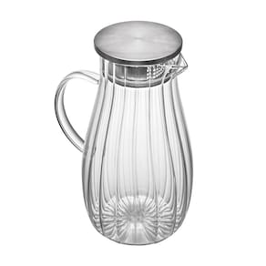 Jarra de Vidro Wolff Classic 1,75L com Tampa Design Elegante - JARRA DE VIDRO C/ TAMP CLASSIC 1,75L WOLFF - 1