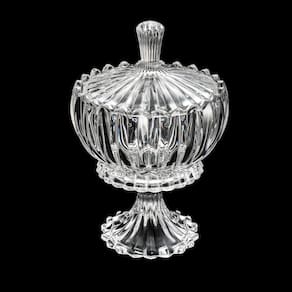 Potiche com Pé Wolff Geneva Cristal 17x25cm Acabamento Premium - POTICHE DEC CRISTAL COM PE GENEVA 17X25CM WOLFF - 3