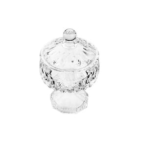 Potiche com Pé Wolff Louise Cristal 14x23cm Acabamento Premium - POTICHE DEC DE CRISTAL C/PE LOUISE 14X23CM WOLFF - 1