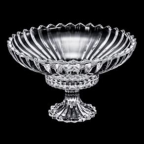 Centro de Mesa com Pé de Cristal Wolff Geneva 32x21cm Design Imponente - CENTRO DE MESA  GENEVA 32CX21CM WOLFF - 2