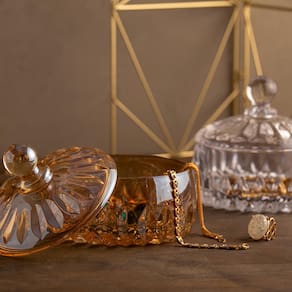 Potiche Wolff Louise Cristal 11x11cm Design Delicado Toque de Sofisticação - POTICHE DEC DE CRISTAL LOUISE 11X11CM WOLFF - 3