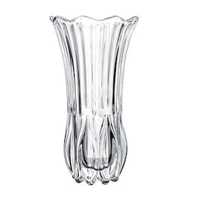 Vaso Wolff Tulipa Vidro 10x10x19cm Design Elegante Transparente - VASO DE VIDRO TULIPA 10CM X 10CM X 19CM  WOLFF - 1