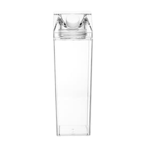 Garrafa Multiuso Lyor My Box 1L Poliestireno com Tampa Antivazamento e Design Caixa de Leite - GARRAFA DE POLIESTIRENO MY BOX 1L LYOR - 1