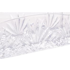 Porta Talher de Cristal Lyor Dublin 27x8x9cm Alto Relevo Elegante Transparente Resistente - PORTA TALHER DE CRISTAL DUBLIN 27X8X9 LYOR - 3