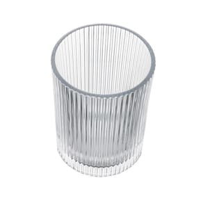 Conjunto Banheiro 2 Peças Lyor Lines Vidro Resistente Design Sofisticado - CONJ  2 PECAS PARA BANHEIRO DE VIDRO LINES LYOR - 3