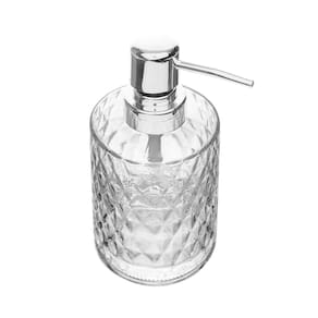 Conjunto Banheiro 2 Peças Lyor Diamond Vidro Resistente Design Sofisticado - CONJ  2 PECAS PARA BANHEIRO DE VIDRO DIAMOND LYOR - 1