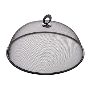 Tela Protetora para Alimentos Lyor Preta 30cm Metal Compacta Elegante Resistente